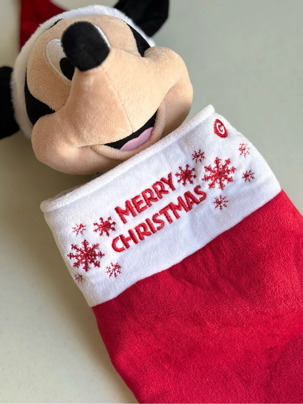 Disney Mickey Mouse Christmas Stocking - Animated - Sings & Ears Move